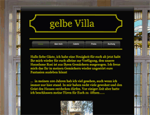 Tablet Screenshot of gelbe-villa.com